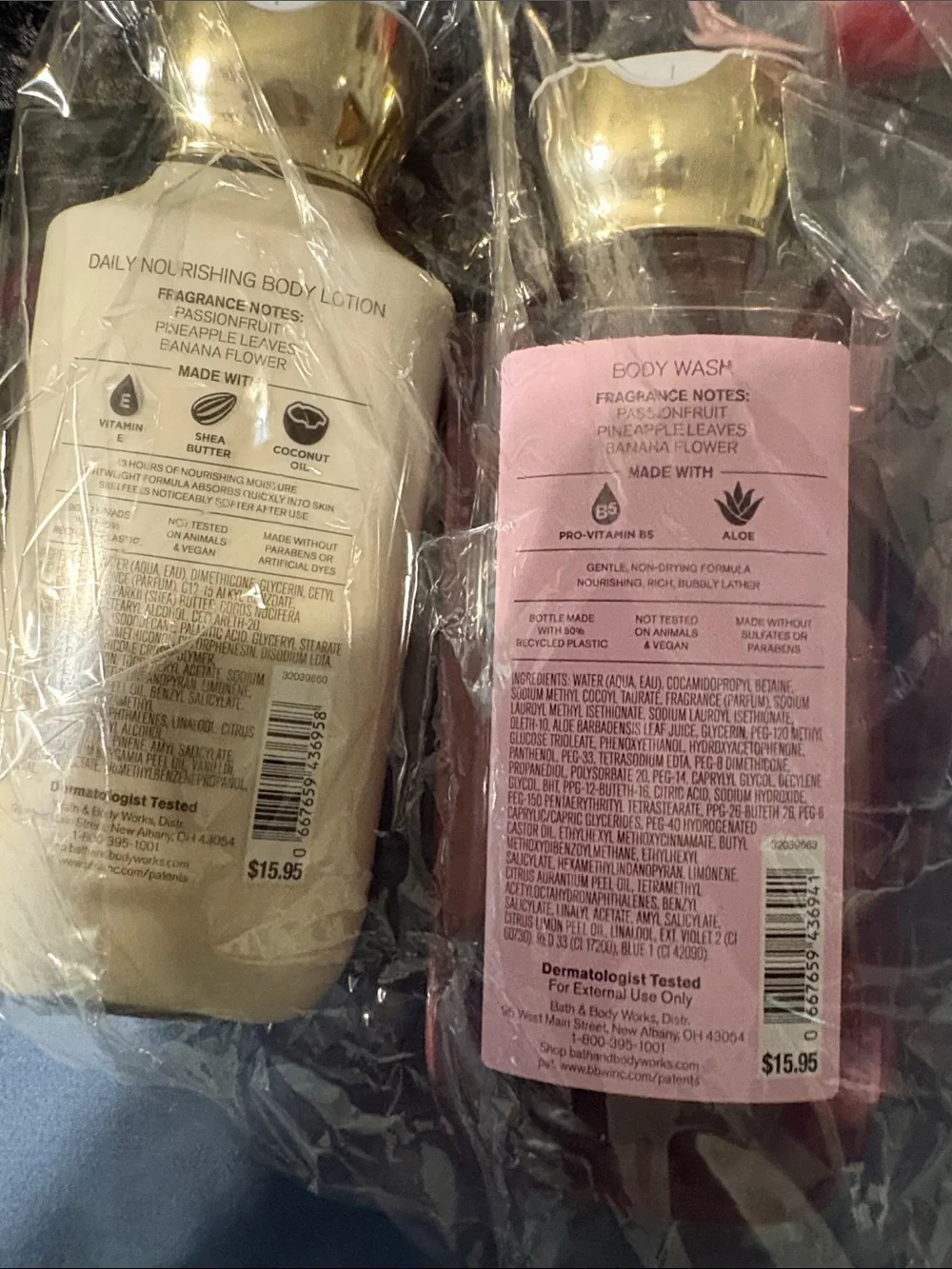 Bath & Body Works Bahama Coconut & Pink Soap Gift Set - Pink & Cream and scarf